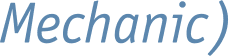 Mechanic) 