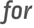 for 