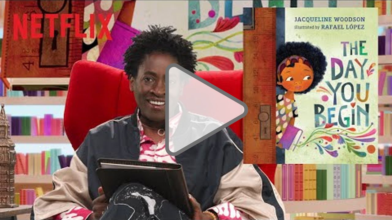 Click to play: Jacqueline Woodson Reads "The Day You Begin" | Bookmarks | Netflix Jr