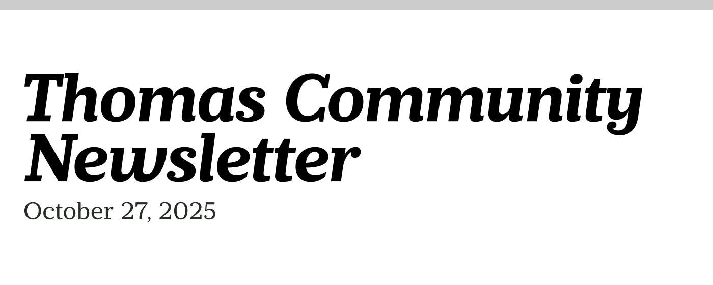 Thomas Community Newsletter