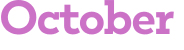 October 