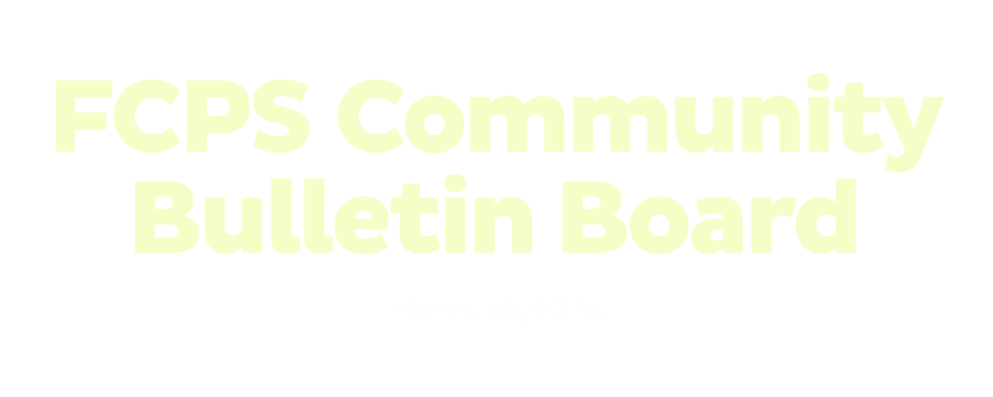 FCPS Community Bulletin Board