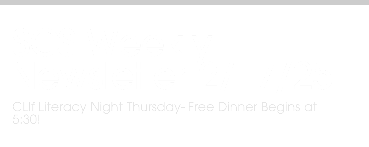 SCS Weekly Newsletter 2/17/25