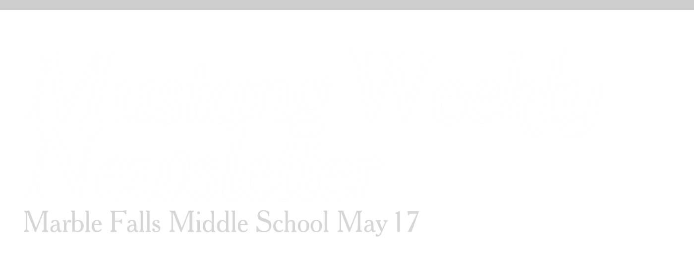 Mustang Weekly Newsletter