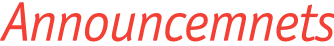 Announcemnets