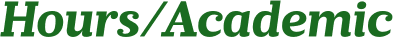 Hours/Academic 