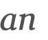 an 