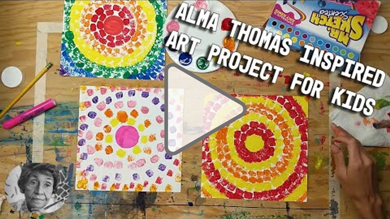 Click to play: Alma Thomas Inspired Art Project for Kids