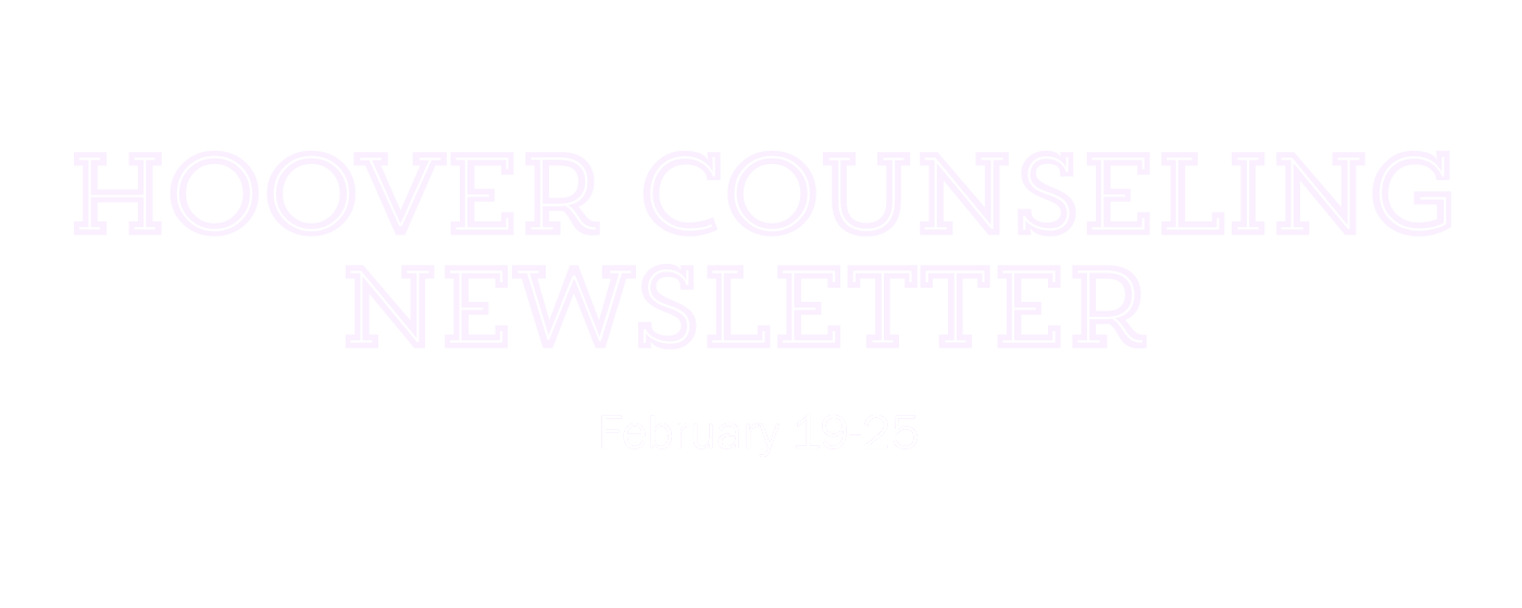 Hoover Counseling Newsletter