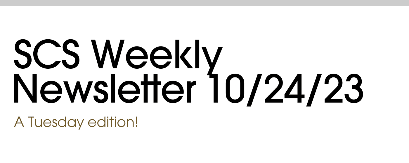 SCS Weekly Newsletter 10/24/23