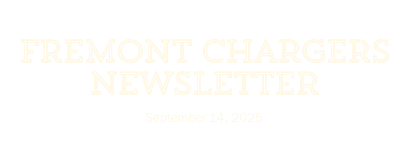 Fremont Chargers Newsletter