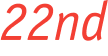 22nd