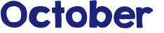 October 