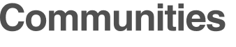 Communities 