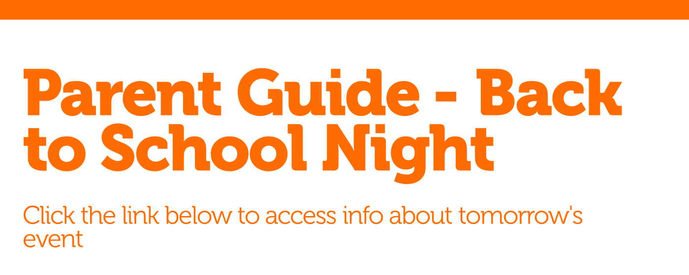 Parent Guide - Back to School Night