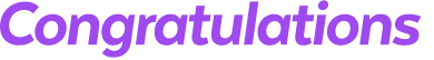 Congratulations