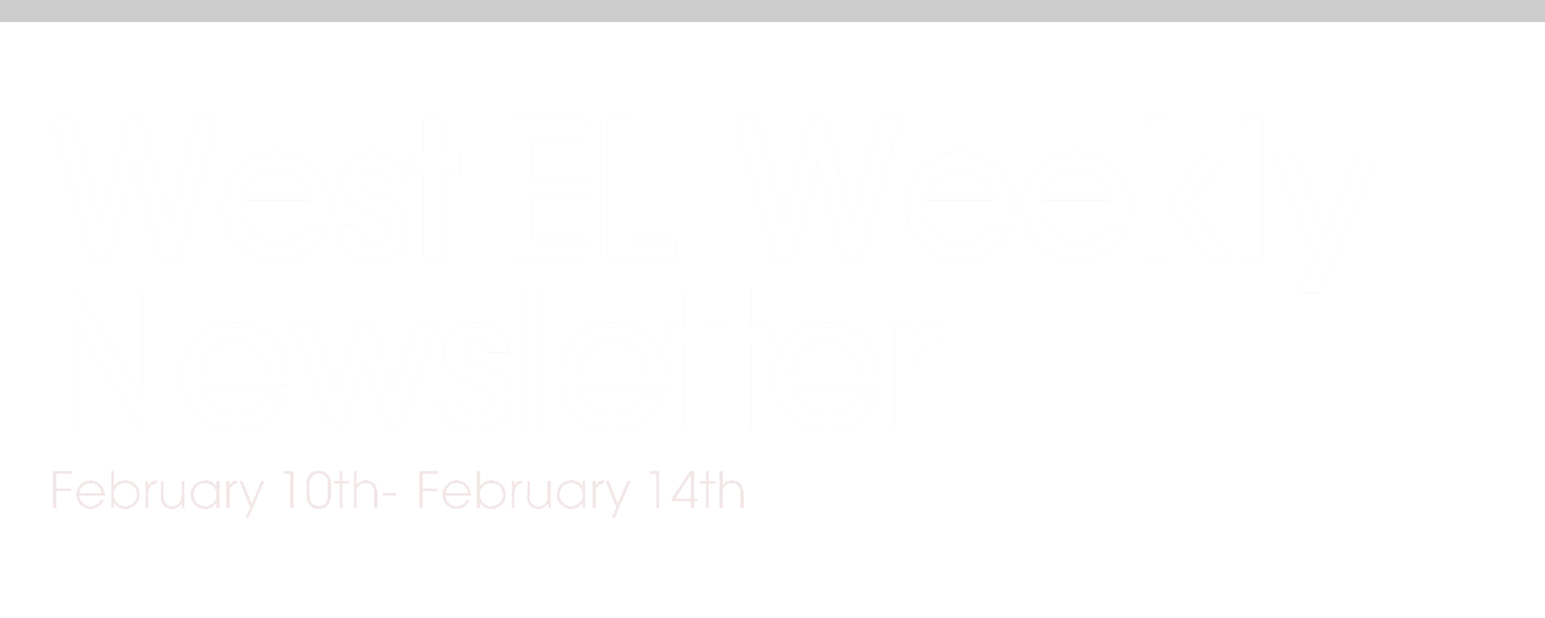 West EL Weekly Newsletter