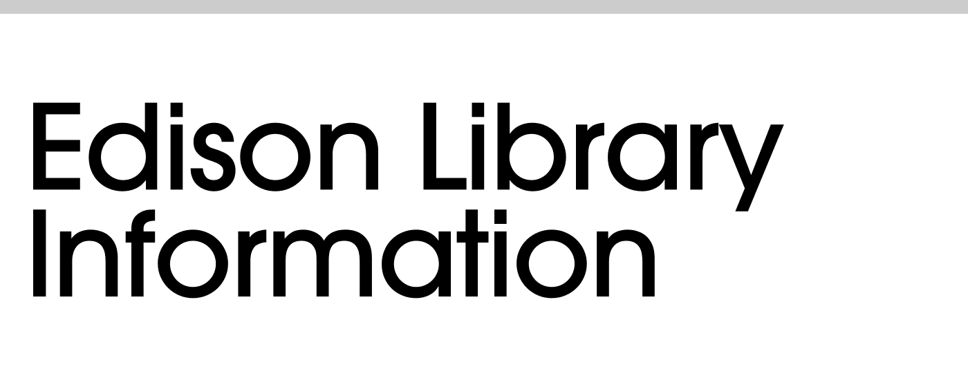 Edison Library Information