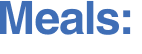 Meals: 
