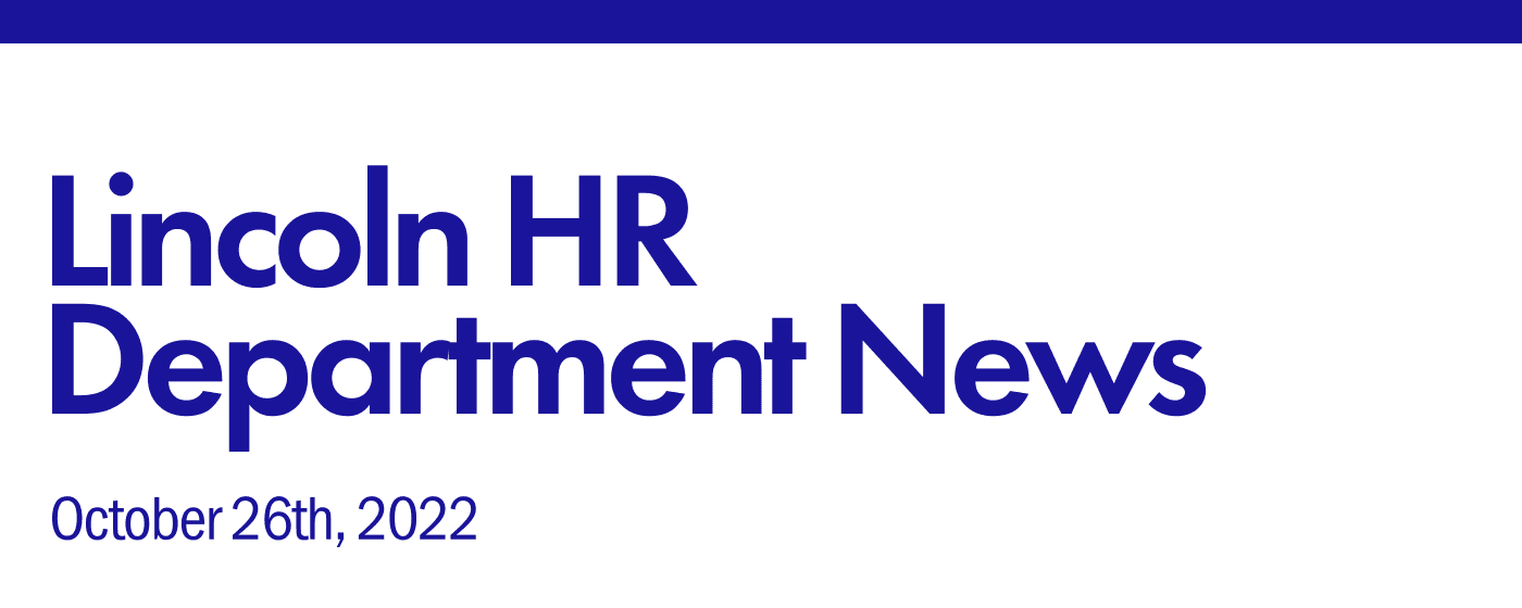 Lincoln HR Department News