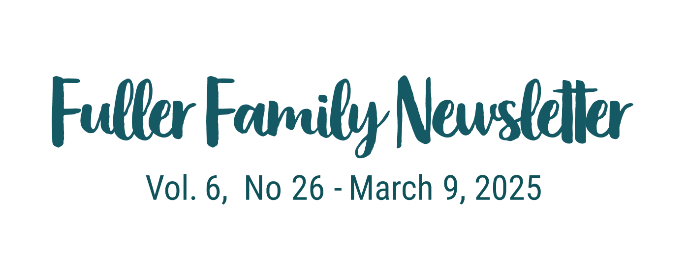 Fuller Family Newsletter 