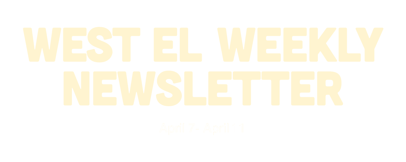West EL Weekly Newsletter