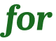 for 