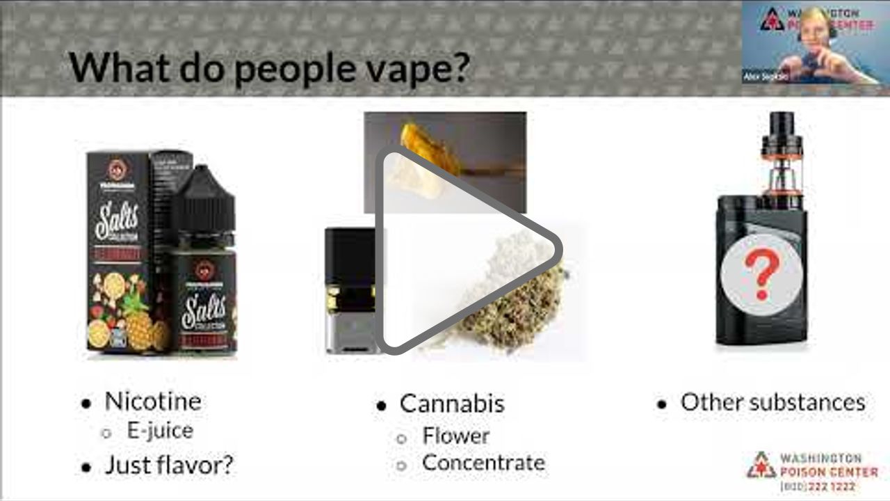 Click to play: Vaping 101 : Key Concepts, Trends, and Evidence