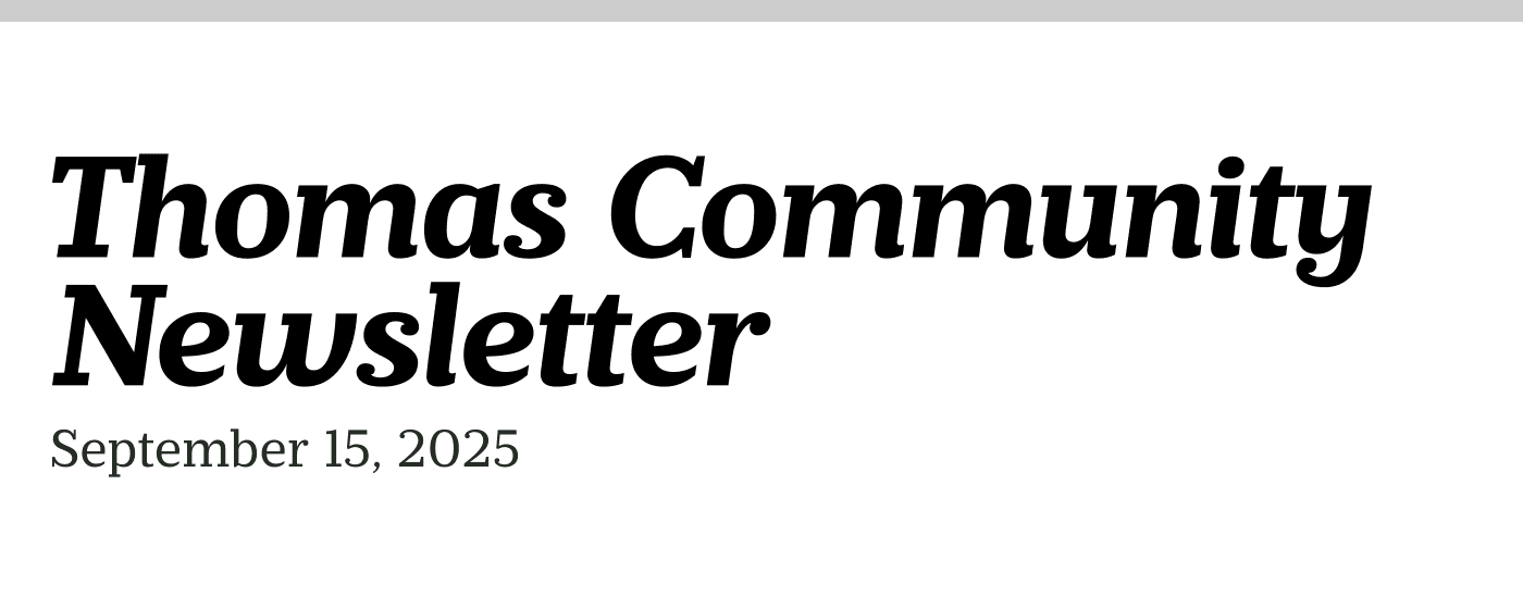 Thomas Community Newsletter 