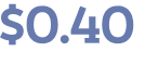 $0.40 