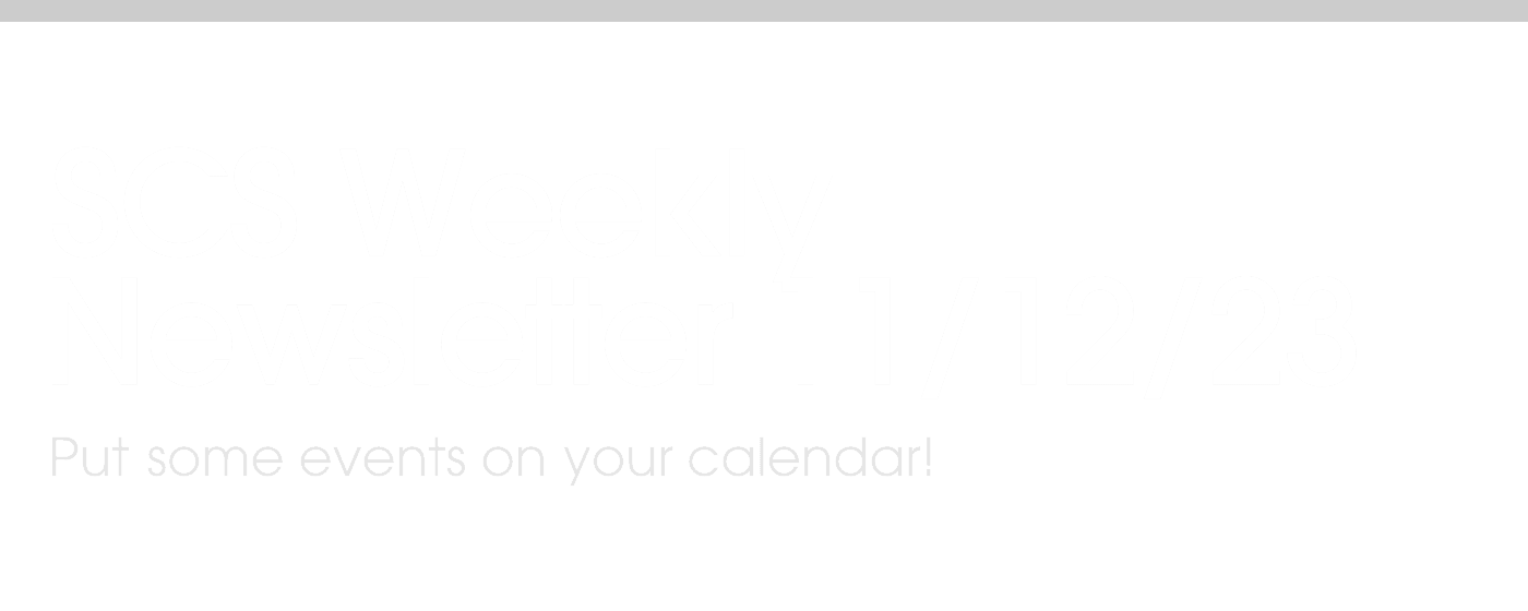 SCS Weekly Newsletter 11/12/23