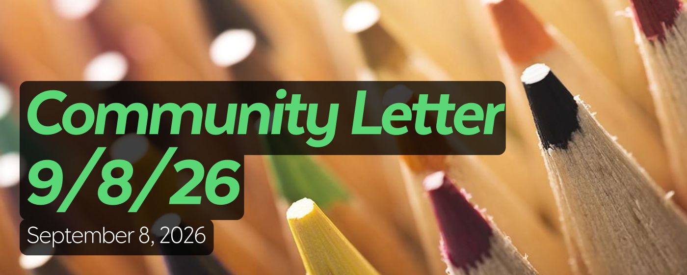 Community Letter 9/8/26