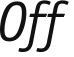 Off 