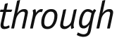 through 
