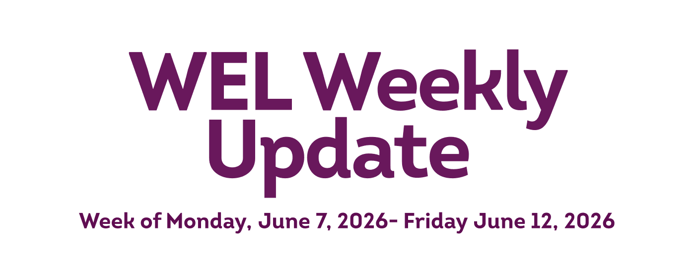 WEL Weekly Update 