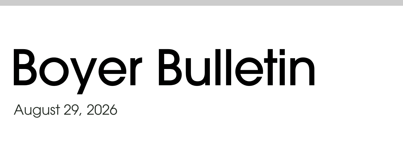 Boyer Bulletin 