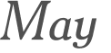 May 