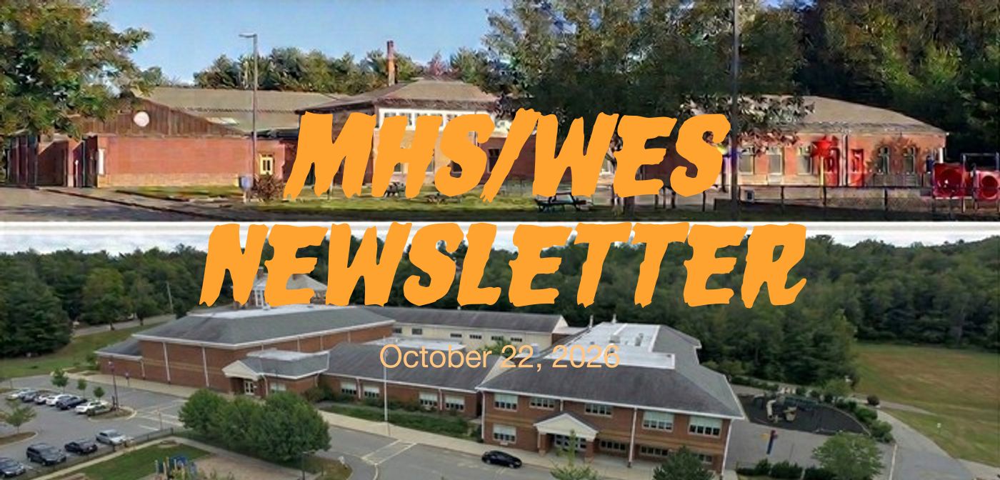 MHS/WES NEWSLETTER October 22, 2026