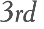 3rd 