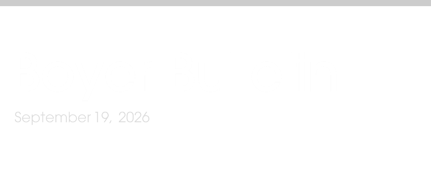 Boyer Bulletin 