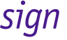 sign 