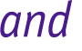 and 