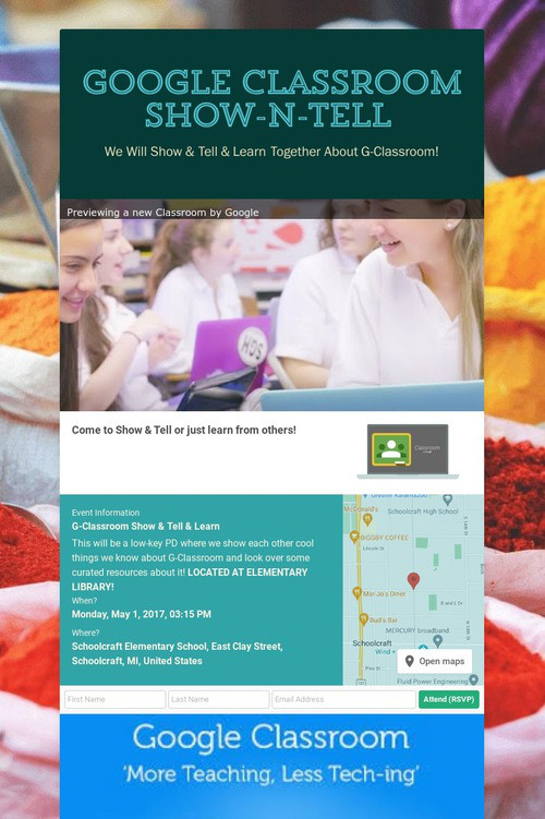 Google Classroom Show-n-Tell