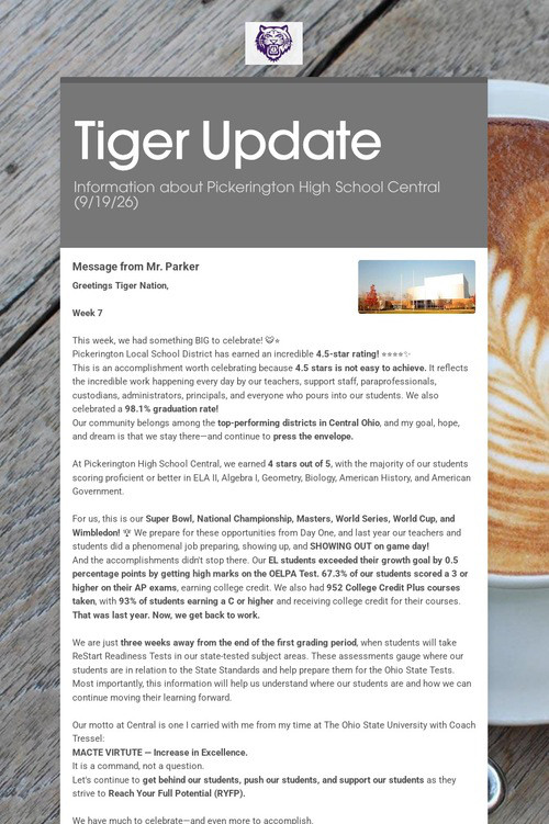 Tiger Update