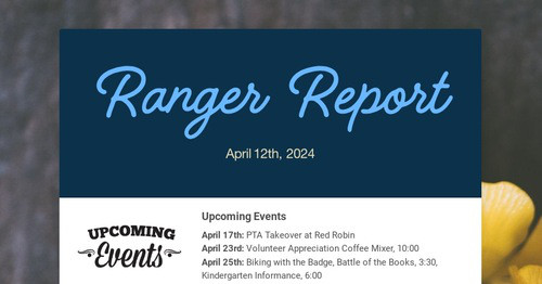 Ad Ranger Sample Report Design newsletters to spread the word online | Smore