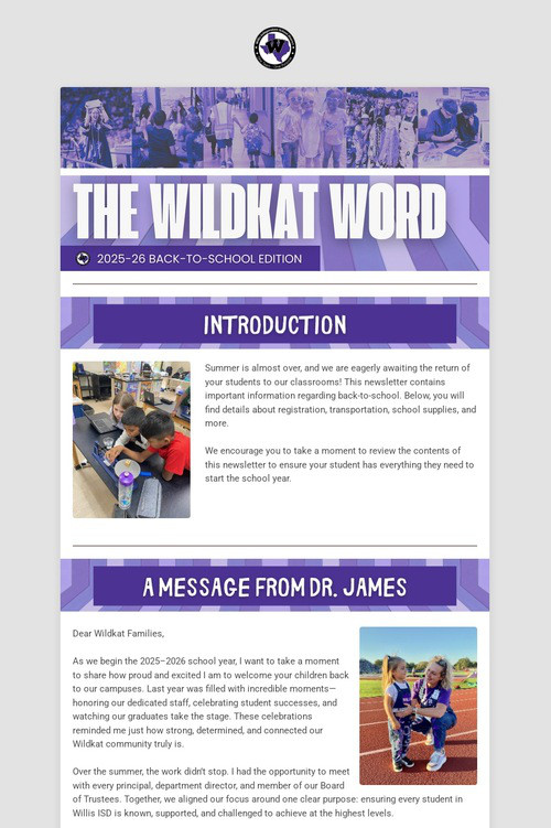 The Wildkat Word: Back-to-School