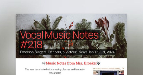 Vocal Music Notes #2.18