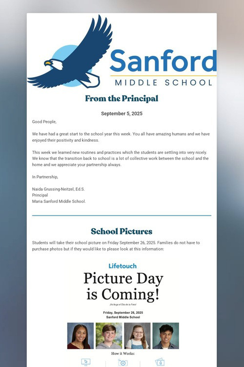Sanford Family Newsletter