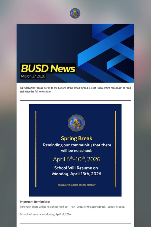 BUSD News