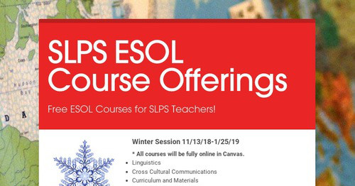 SLPS ESOL Course Offerings | Smore Newsletters